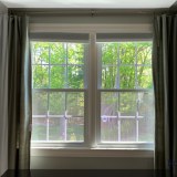 D111. One pair of Restoration Hardware silk window treatments. - $75 per pair